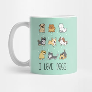 I Love Dogs Mug